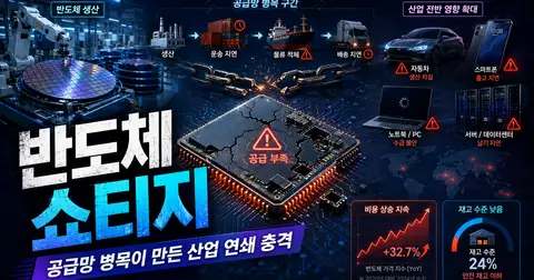 AI 반도체 쇼티지 도미노 2026: 4단계 흐름과 한국 메모리·전력기기 수혜주 정리