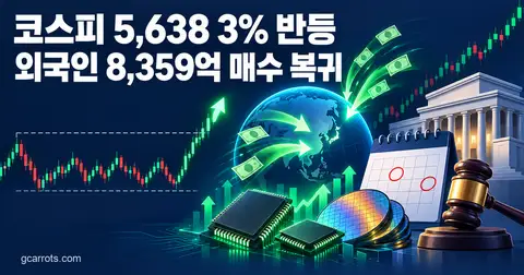 국내증시전망 코스피 5638 3% 반등, 하이닉스 실적 대응전략